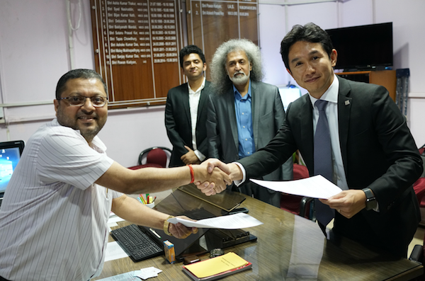 With INTELLISYS CEO Saumen Chakraborty (second from right) and Municipal Commissioner and Council members at the BMC office